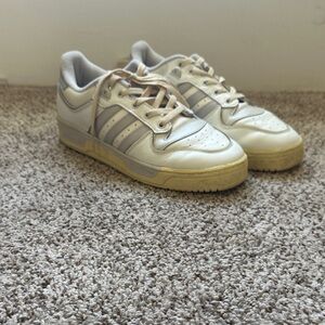 adidas Women's Sneakers in White and Tan